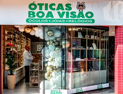 Fachada da Óticas Boa Visão no bairro Efapi