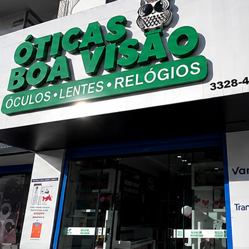 Fachada da Óticas Boa Visão Efapi