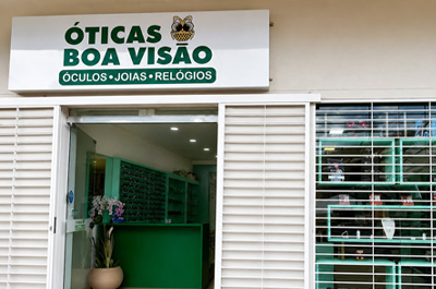 Fachada da Óticas Boa Visão no bairro Efapi